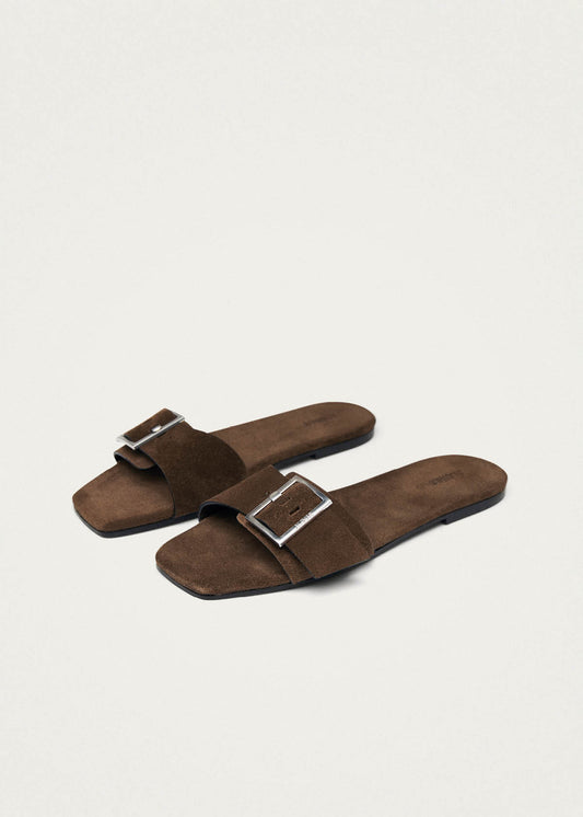 Vent Suede Brown Leather Sandals-image