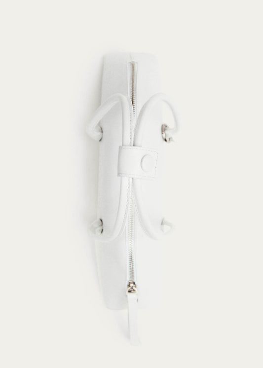 Vera Sac en Cuir Blanc Optique-image