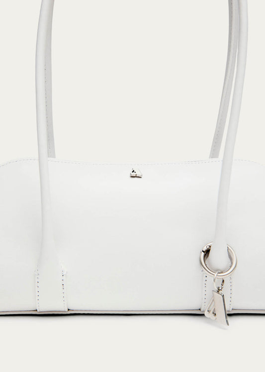Vera Sac en Cuir Blanc Optique-image