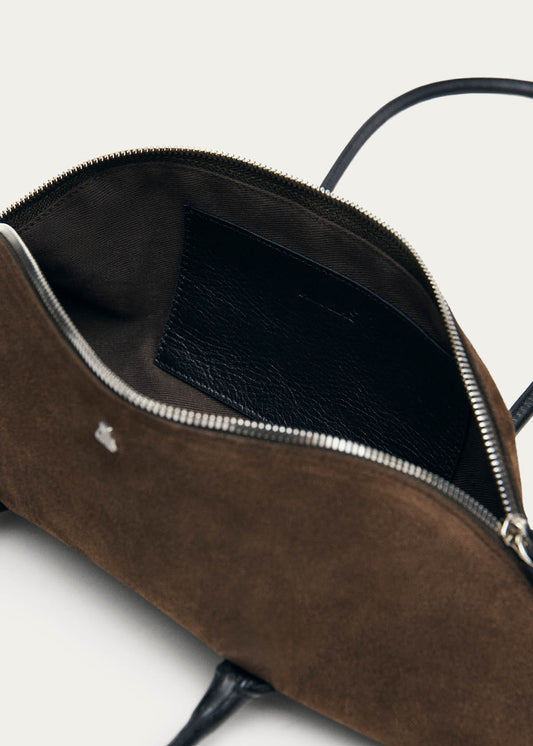 Vera Sac en Cuir Marron Suédé-image