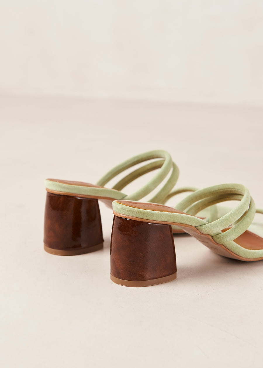 Indiana Mint Leather Sandals