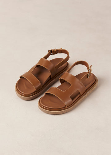 Lorelei Tan Leather Sandals