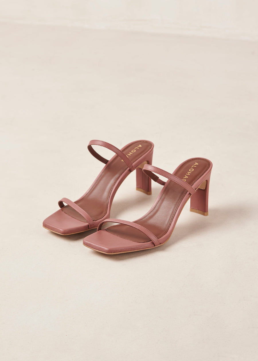 Cannes Astro Red Leather Sandals Sandals ALOHAS