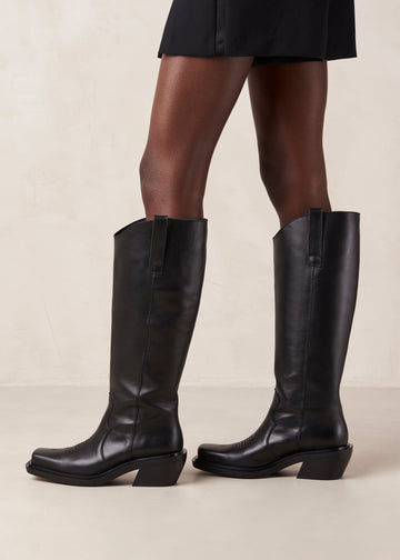 Cattle Botas de Piel Negras ALOHAS