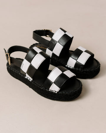 Double Strap Scacchi Black White