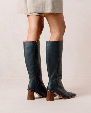 East Botas Azules de Piel ALOHAS