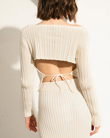 Essential Knit Top - Off White