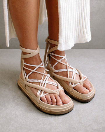 Jeslene lace up online sandal