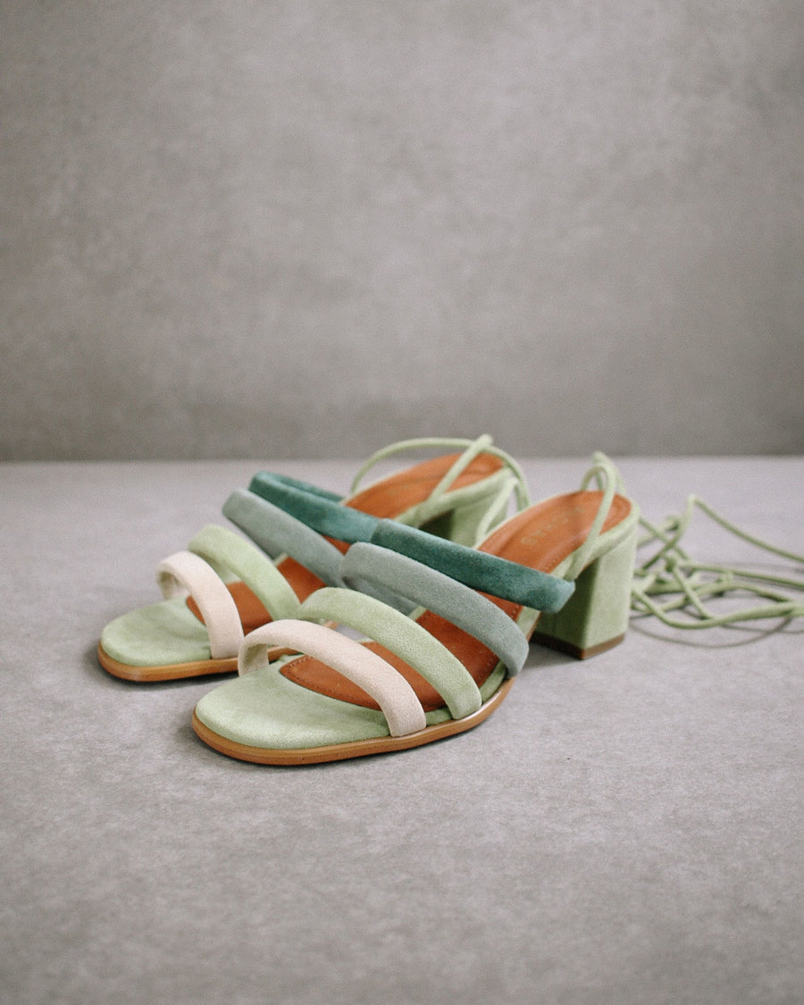 Letizia Shades Of Green Sandals ALOHAS