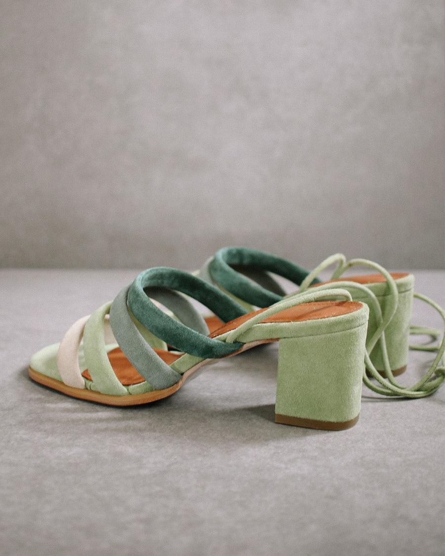 Letizia Shades Of Green Sandals ALOHAS