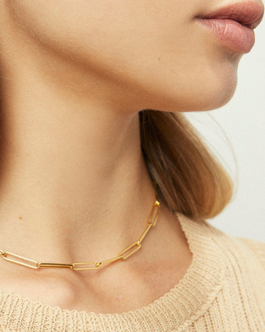 Linked Up Necklace Gold