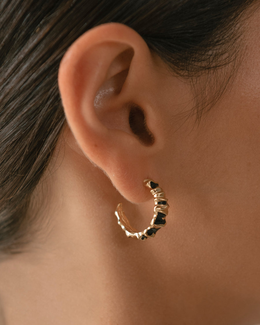 Meteorite Black Earrings ALOHAS
