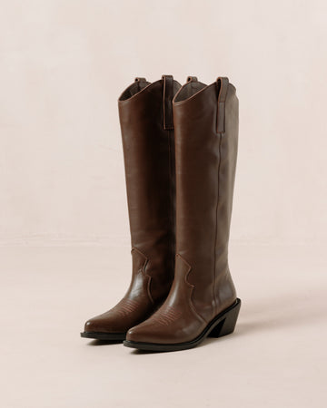 coffee brown boots