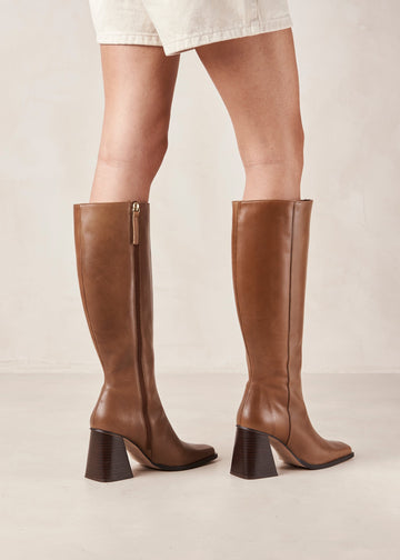 North Bottes en cuir marron ALOHAS