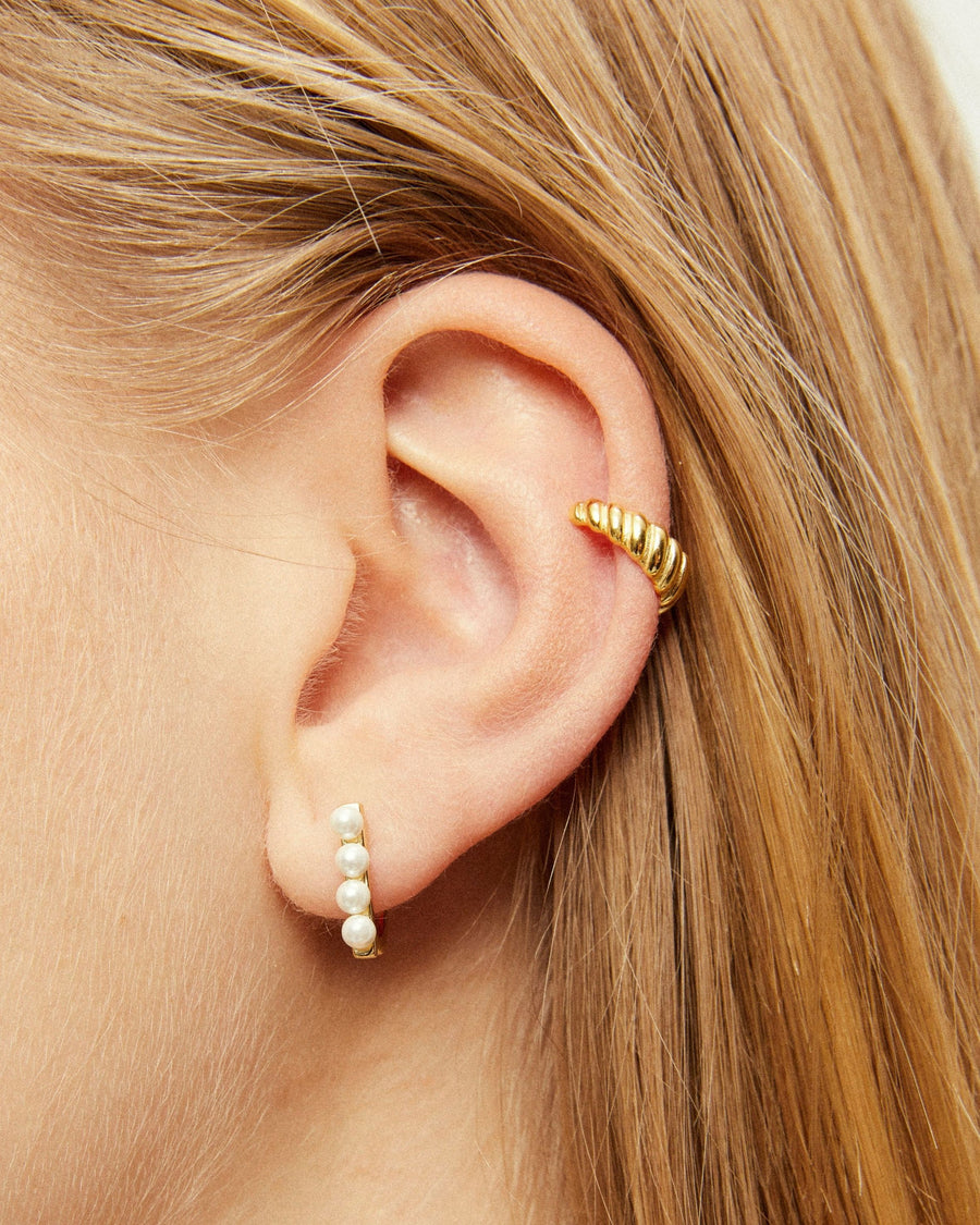 Orion Pearl Earrings Gold Earrings ALOHAS