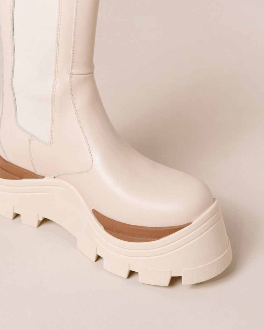 Phoebe Marcona Cream Ankle Boots Ankle Boots ALOHAS