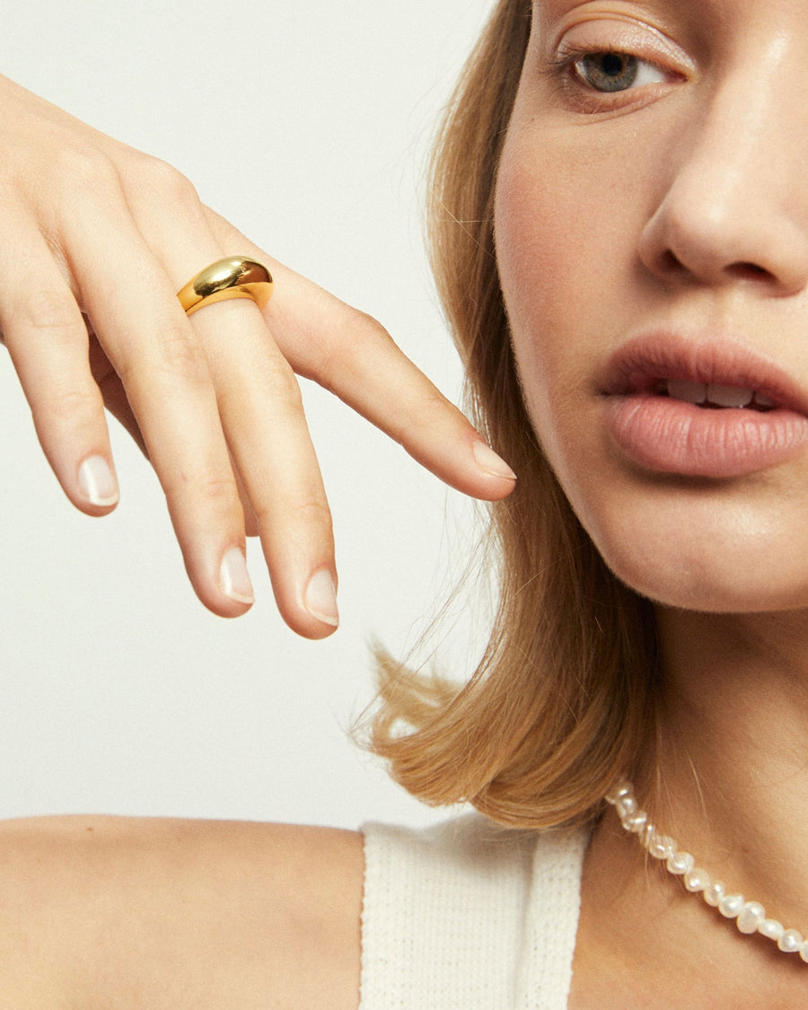 Simple Maxi Ring Gold Rings ALOHAS