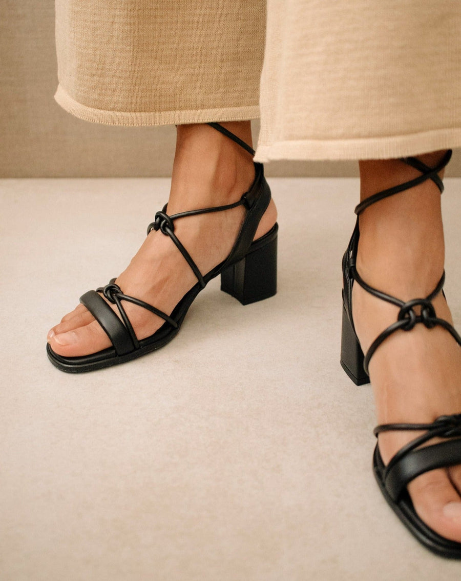 Sophie Corn Black Sandals ALOHAS