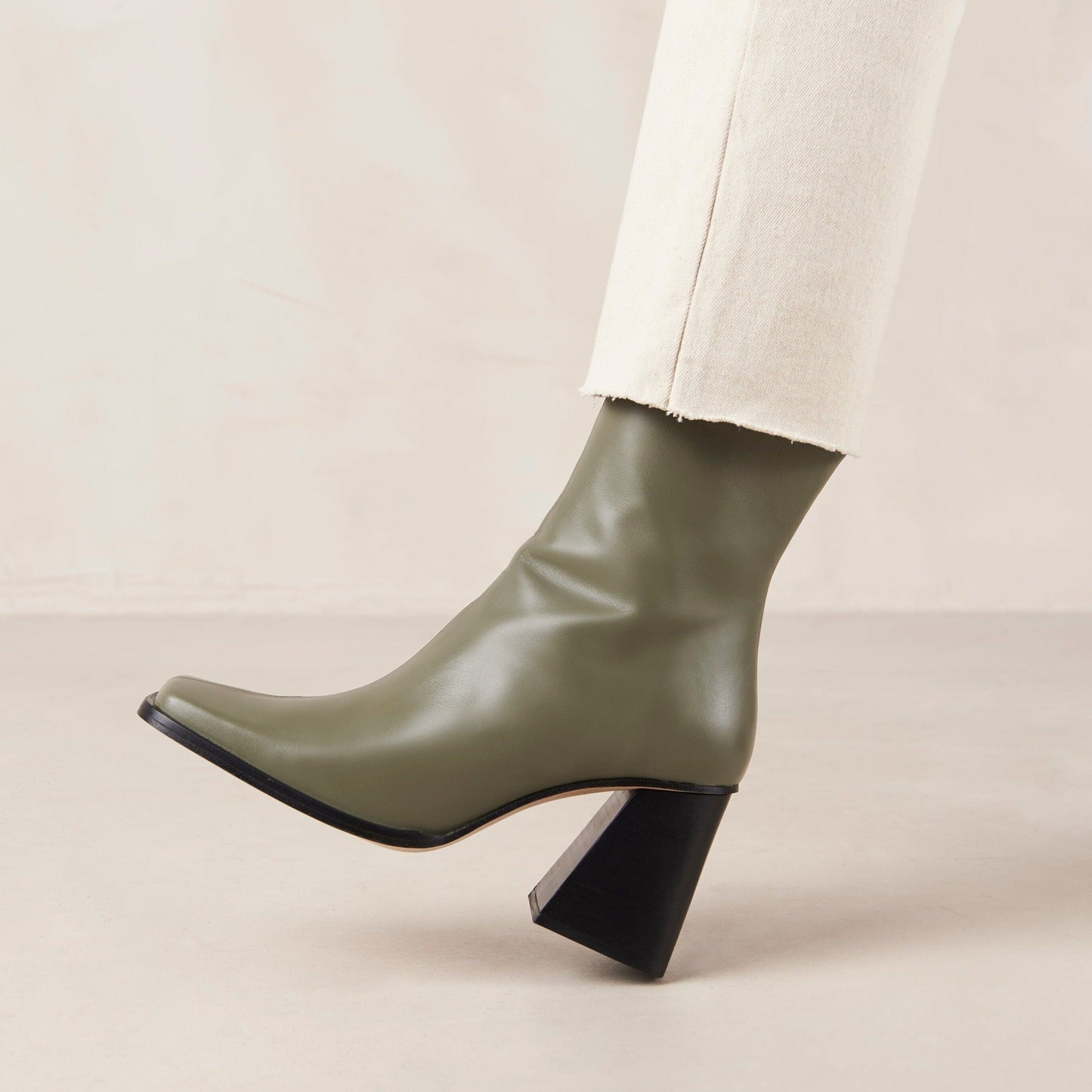 South Dusty Olive Ankle Boots ALOHAS