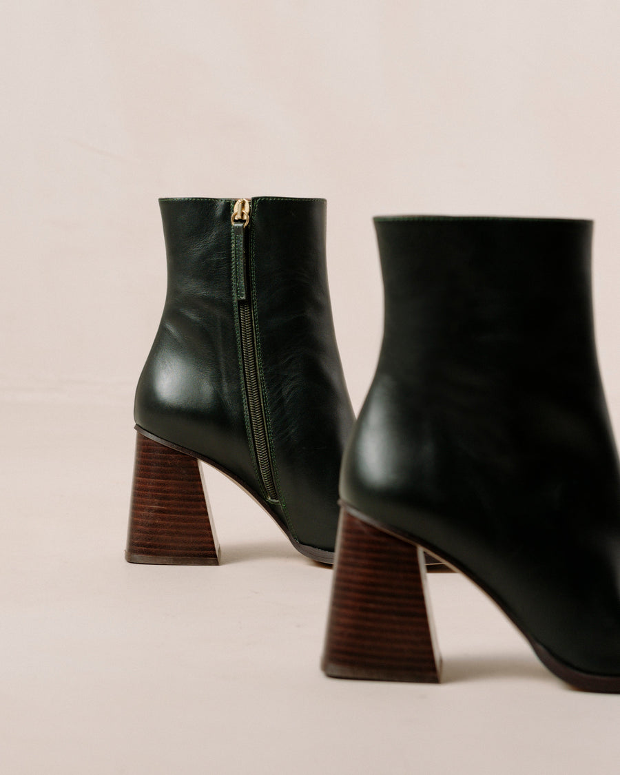 South Jade Green Ankle Boots ALOHAS