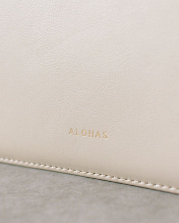The A Scacchi Stone Beige Cream Leather Crossbody Bag