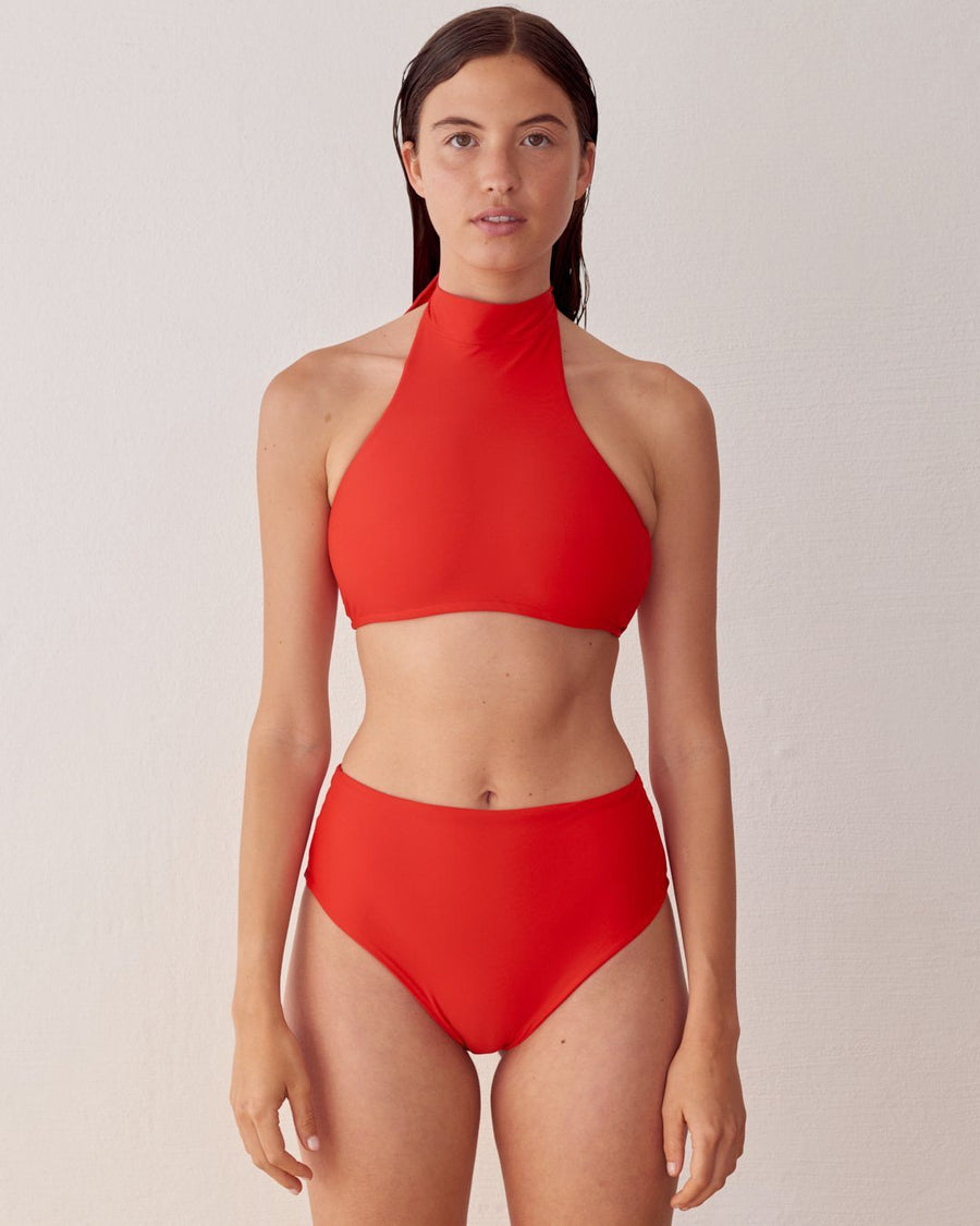 The Higher Red Bikini Bottom Bikini Bottoms TheManola