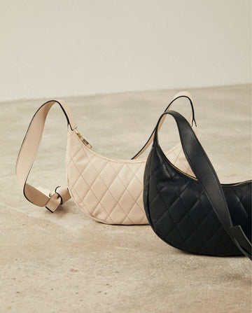 The J Cream Leather Crossbody Bag