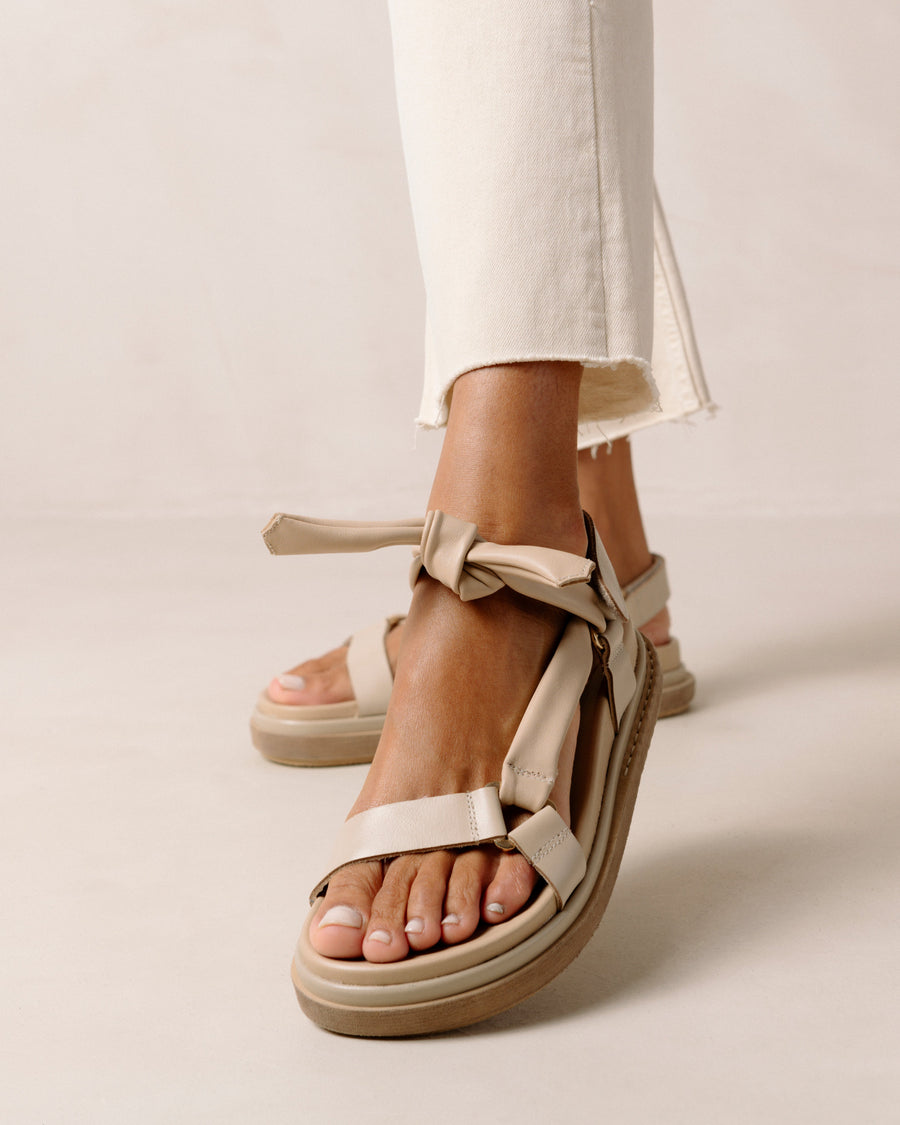 Tied Together Stone & Beige Sandals ALOHAS