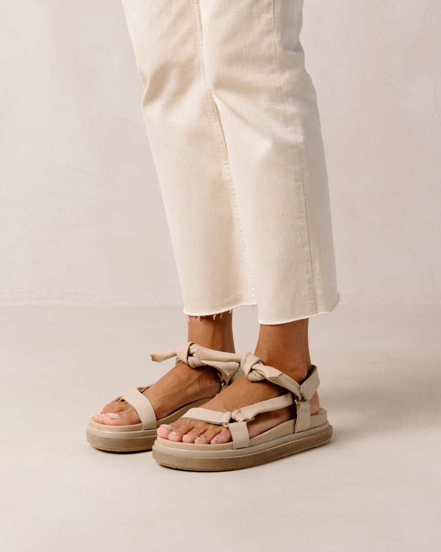 Tied Together Stone & Beige Sandals ALOHAS