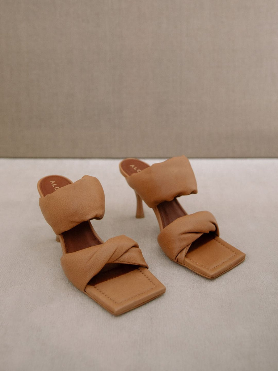 brown two strap sandals