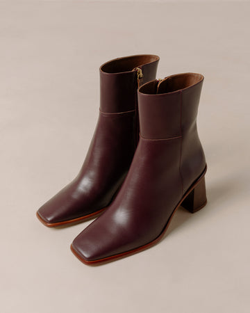 5010-1860 Women boots wine leather